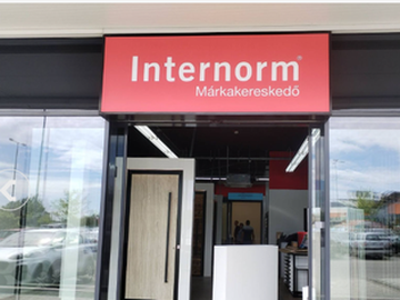 Internorm üzlethelyiség Sopronban