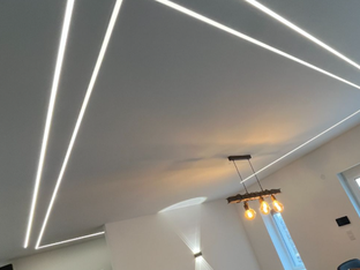 Modern LED világítás családi házban